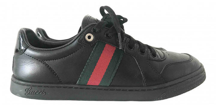black gucci womens trainers