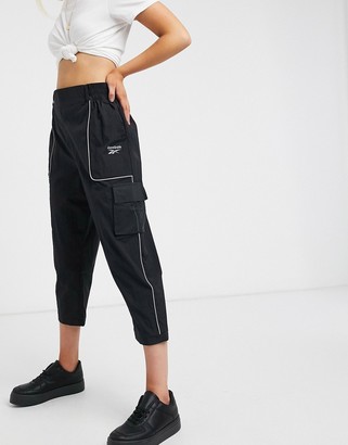 Reebok cargo pants in black - ShopStyle