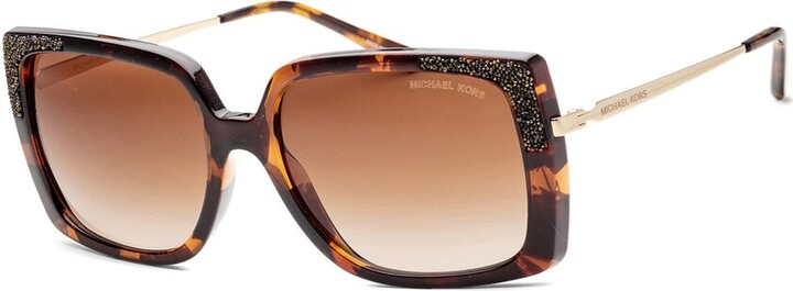 Michael Kors MK2197U Canberra 56 Brown Gradient Polar & Dark Tortoise Polarized  Sunglasses | Sunglass Hut USA
