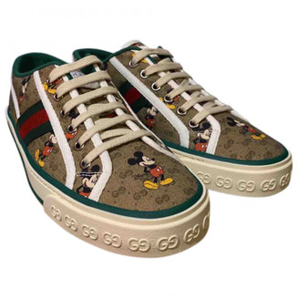 Gucci Dapper Dan Brown Cloth Trainers - ShopStyle Sneakers & Athletic Shoes
