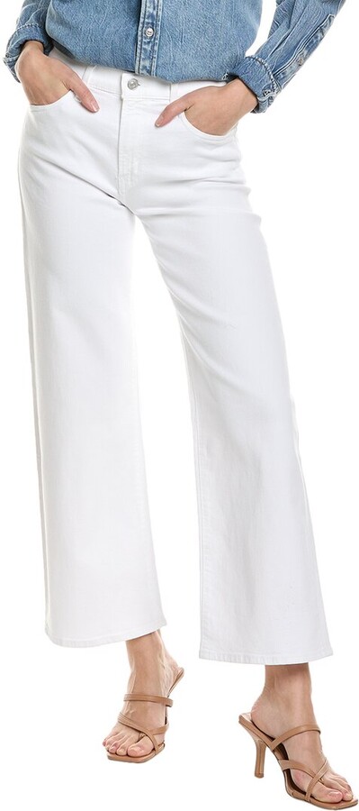 Hudson Noa White High-Rise Straight Ankle Jean