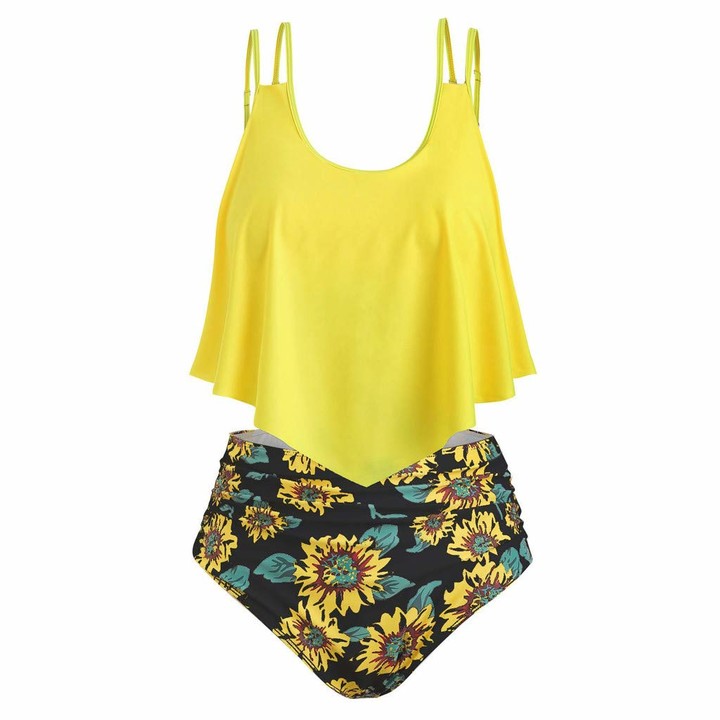 yellow bathing suit top