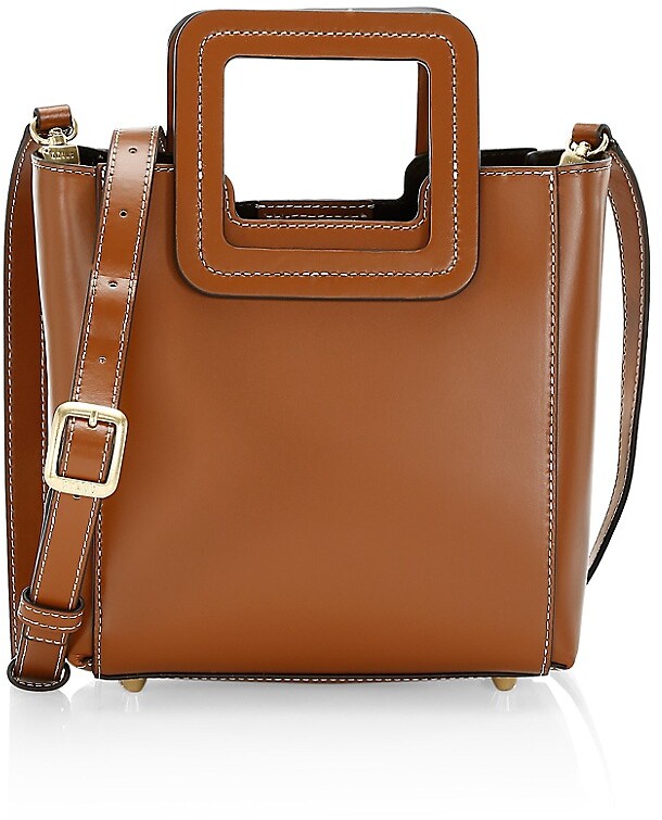 STAUD Mini Shirley Leather Tote ShopStyle