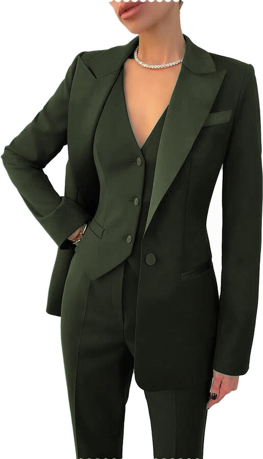 Trouser Suit Boohoo Green Blazer Plus Oversized Blazer Skinny - Main Image