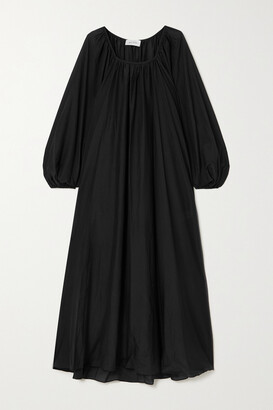 Matteau + Net Sustain Decolette Oversized Organic Cotton And Silk-blend Maxi Dress