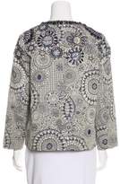 Thumbnail for your product : Lela Rose Embroidered Jacquard Jacket