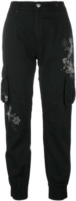 Twin-Set studded trousers - women - Cotton/Linen/Flax/Lyocell - 30