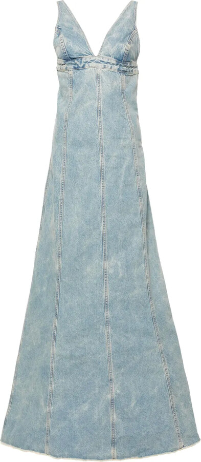 ワンピース HAIKURE DODIE SLEEVELESS DRESS IN DESTROYED DENIM Haikure Dodie Bull Destroy Denim Maxi Dress | Nordstrom