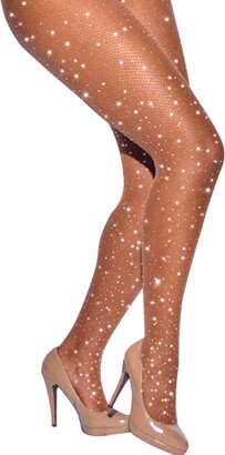 ARRUSA Women's Super Sexy Shiny Sheer Control Top Footed Tights
