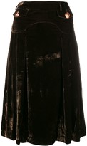 Thumbnail for your product : Dolce & Gabbana Pre-Owned Velvety Flared Skirt