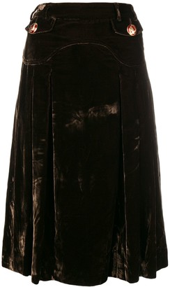 Dolce & Gabbana Pre-Owned Velvety Flared Skirt