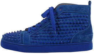 mens blue louboutin sneakers