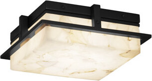 Winston Porter Nijkerk Alabaster Rocks LED Outdoor Flush Mount