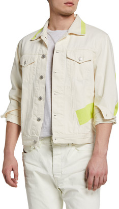 diesel white denim jacket