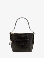 Thumbnail for your product : Jasper Conran London Amber Croc Shoulder Bucket Bag, Black