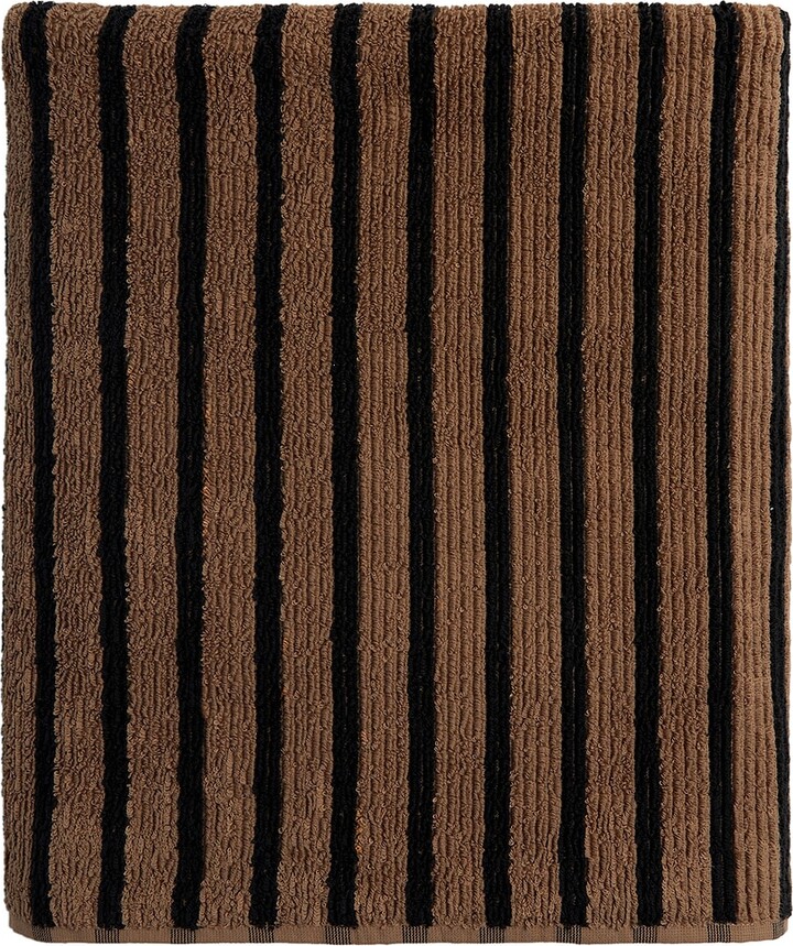 Parachute Organic Resort Stripe Bath Sheet in Brown