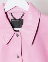Thumbnail for your product : Muu Baa Muubaa leather shacket in pink