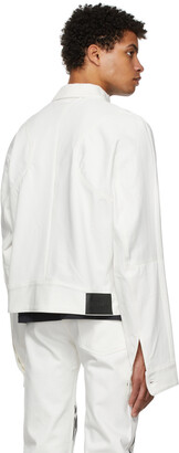Maximilian Davis White Denim Logo Jacket
