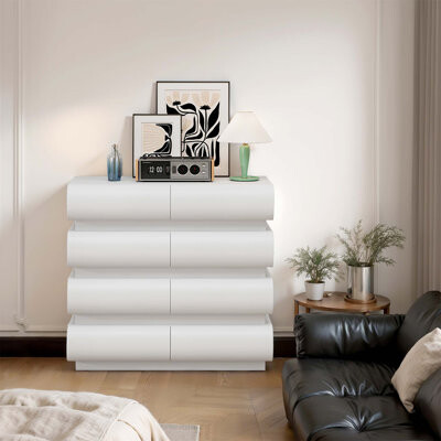 Ivy Bronx Minimalist Modern 8 Drawer Dresser for Bedroom, No Handle Design with Ample Storage and Durable Construction