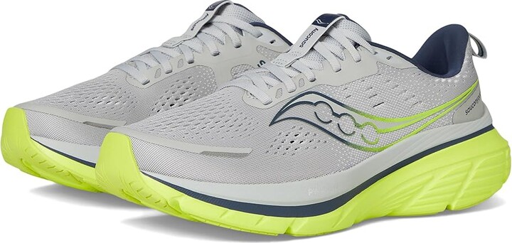 Saucony Guide 18 Men's Running Shoes Cloud/Citron : 13 D - Medium, Rubber