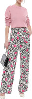 Thumbnail for your product : Valentino Floral-print Silk Crepe De Chine Straight-leg Pants