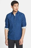 Thumbnail for your product : Vince Slim Fit Double Face Indigo Sport Shirt