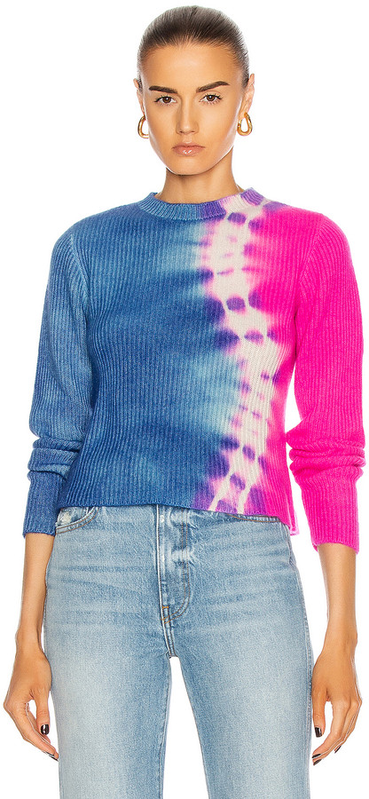 neon blue sweater