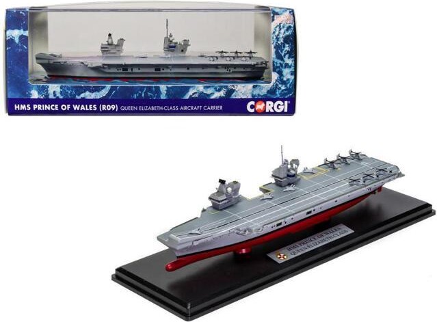 Corgi HMS Prince of Wales R09 Aircraft Carrier 'Queen Elizabeth-Class' British Royal Navy 'Naval Power' 1/1250 Diecast Model