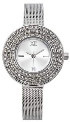 Charter Club Women's Silver-Tone Bracelet Watch 28mm, Created for Macy's