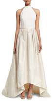 Thumbnail for your product : Theia Halter High-Low Gown