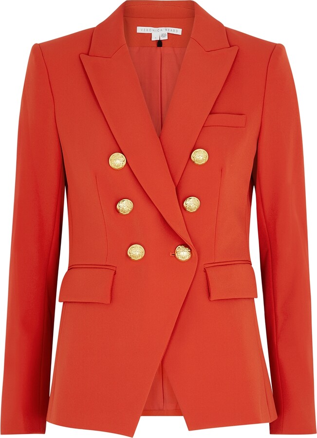 Veronica Beard Miller Dickey Double-breasted Blazer - ShopStyle