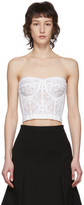 Thumbnail for your product : Alexander McQueen White Sarabande Lace Bustier