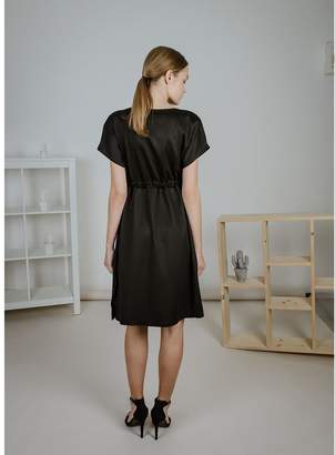 Emelita - Black Kimono Sleeves Mini Dress