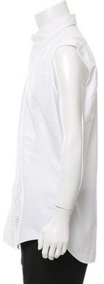 Thom Browne Sleeveless Tuxedo Shirt