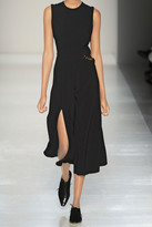 Thumbnail for your product : Victoria Beckham Chain-embellished crepe midi dress