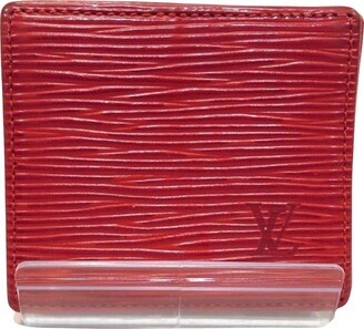 Louis Vuitton Dark Red Burgundy Crocodile Leather Card Holder 239723 Wallet, Louis Vuitton