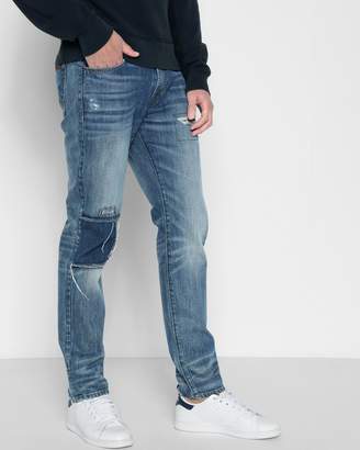 7 For All Mankind Adrien Slim Tapered with Clean Pocket and Heel Drag in Redemption