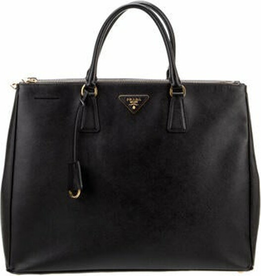 Prada Extra Large Saffiano Lux Double Zip Galleria Tote - ShopStyle