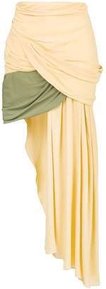 Jacquemus draped asymmetric skirt