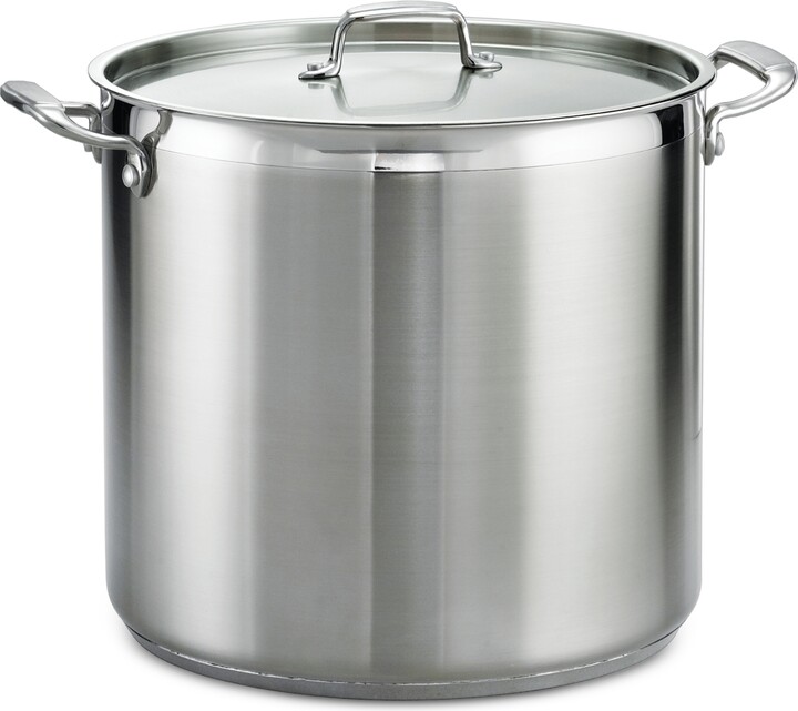 Tramontina Tri-Ply Clad Stainless Steel 24-Qt Round Stock Pot