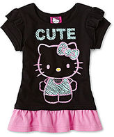 Thumbnail for your product : Hello Kitty Short-Sleeve Ruffle Top - Girls 2t-6