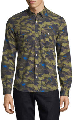 Zadig & Voltaire Men's Camo Button-Down Shirt