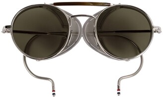 Thom Browne Silver Mesh Side Sunglasses