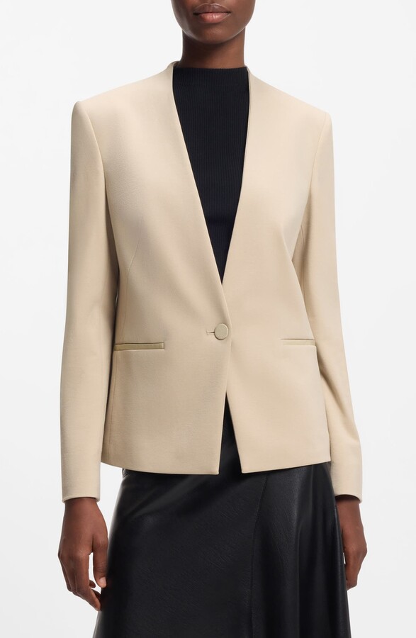 HUGO BOSS Jemma Collarless Jacket