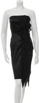 Thumbnail for your product : Just Cavalli Strapless Ruffle-Accented Dress