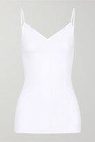 Thumbnail for your product : Hanro Satin-trimmed Mercerized Cotton Camisole - White