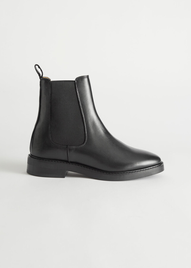 And other stories Leather Chelsea Boots ShopStyle