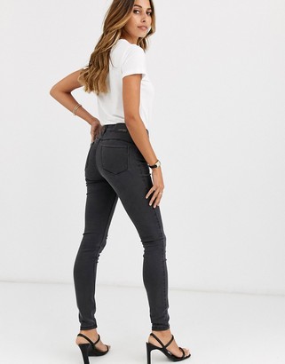 Vero Moda skinny shape up jeans in dark gray - ShopStyle