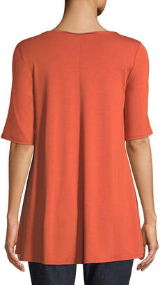 Eileen Fisher Short-Sleeve Jersey Tunic
