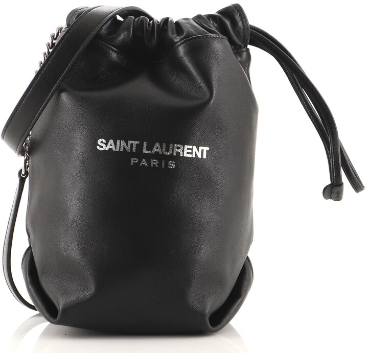 saint laurent teddy drawstring bag